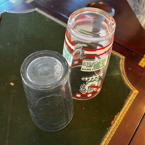 2er Set Vintage Glas Cocktail Shaker mit Rezepten - Federal & Hazel Atlas - Bild 6 von 8