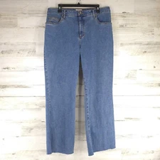 VINTAGE FDJ FRENCH DRESSING JEANS WOMENS SIZE 16 REGULAR FIT STRAIGHT CUTOFF HEM