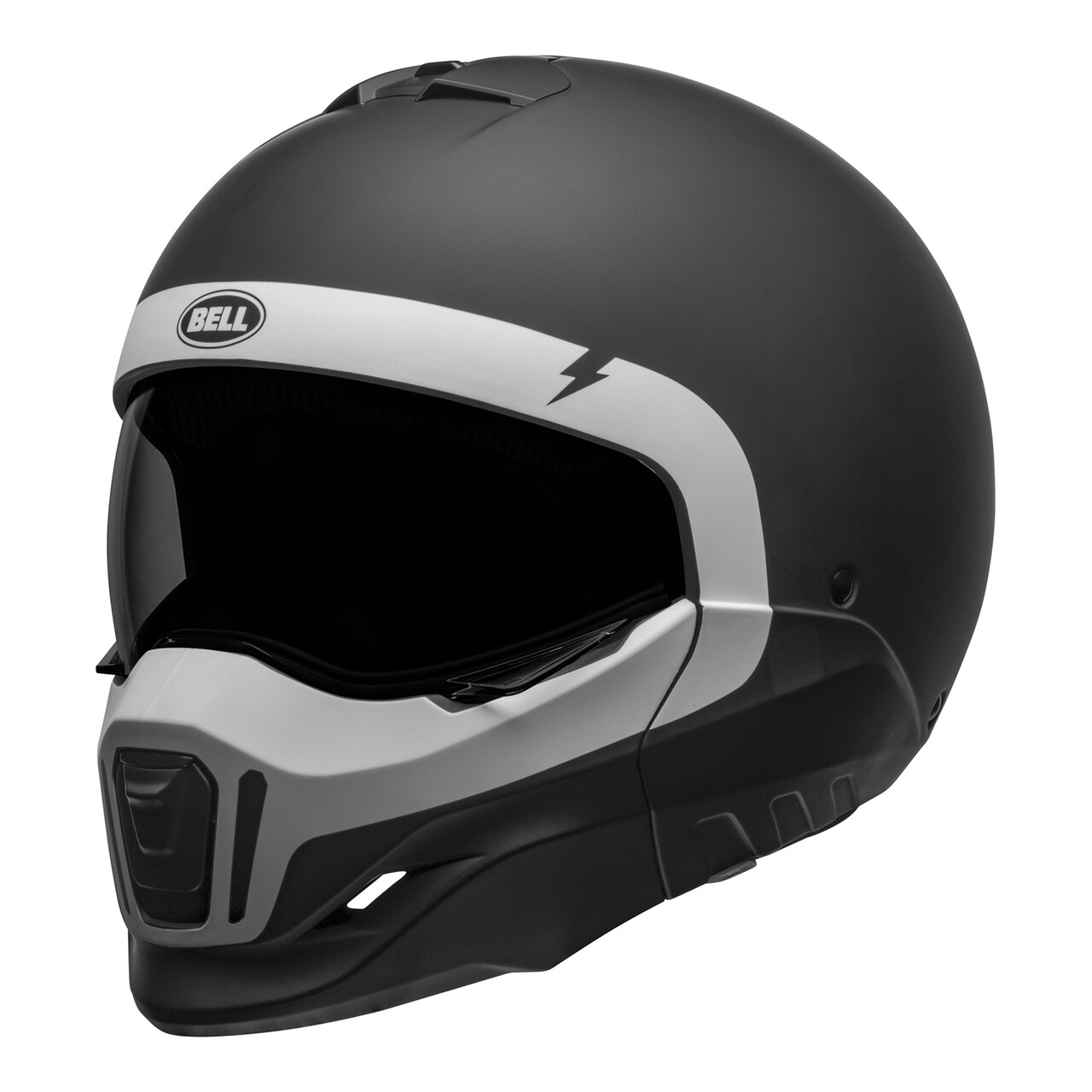 Bell CRUISER 2020 broozer Casco per adulti (Cranio NERO OPACO/BIANCA)