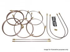 Land Rover Range Classic 1987 non ABS LHD Ready Made Brake Pipe Set DA7435 New