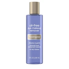 Gentle Oil-Free Eye Makeup Remover & Cleanser for Sensitive Eyes, Non-Greasy Mak