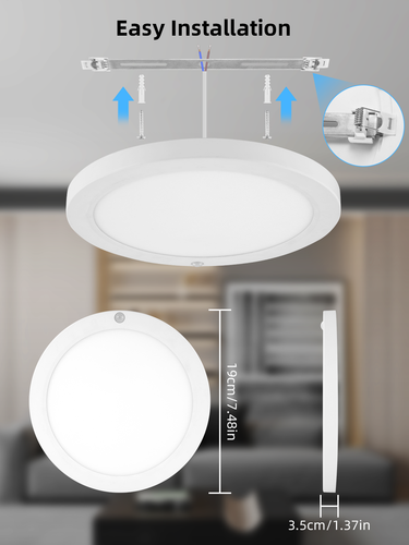 Plafoniera LED 360° con rilevatore di movimento lampada sensore lampada scale plafoniera - Foto 58 di 84