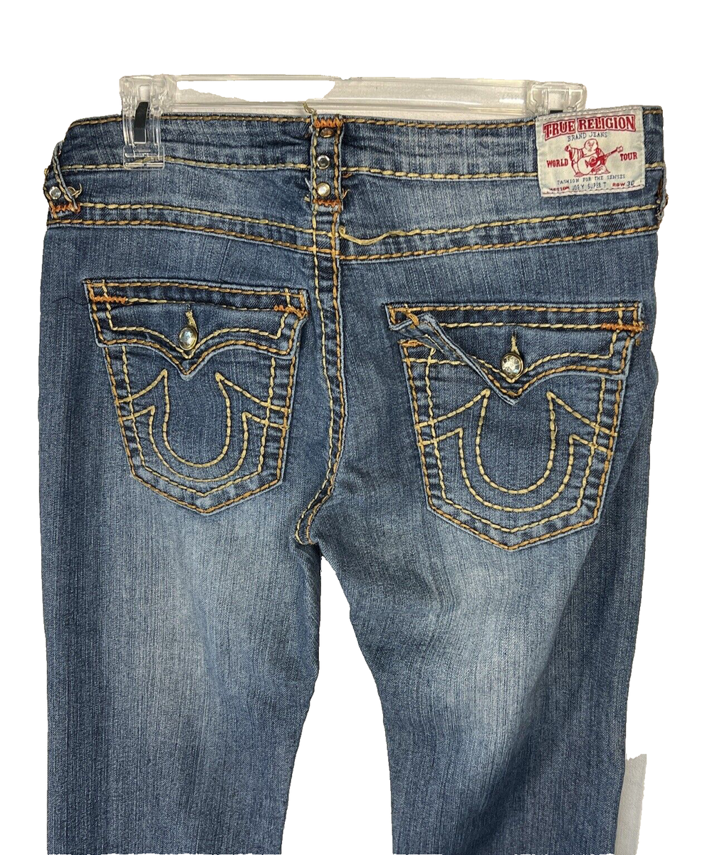 TRUE RELIGION JOEY SUPER T　30インチ True Religion Size 30 Joey Super T Denim Jeans Twisted Stitch