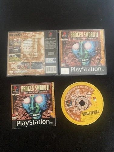 Broken Sword II (2) The Smoking Mirror - Playstation 1 PS1 game with manual