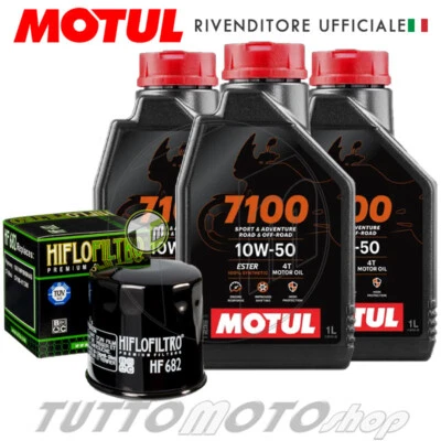 MOTUL - HIFLOFILTRO Tagliando BENELLI TRK 702 - 702 X 2023 2024 / Kit Olio Motul 7100 10W50 Filtro