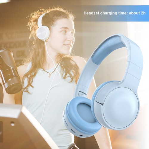 Wireless Bluetooth-Compatible Over Ear Headphones Gaming Headphones (Blue) - Afbeelding 12 van 12