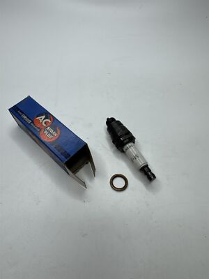Vintage AC Spark Plug With Coralox Insulator M-8 10mm Thread 11/16'' Hex