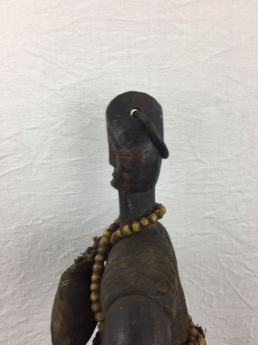 Afrikanische Fruchtbarkeits-Figur Namchi Kamerun Afrika PerlenKette Eisen Ringe - Picture 21 of 24