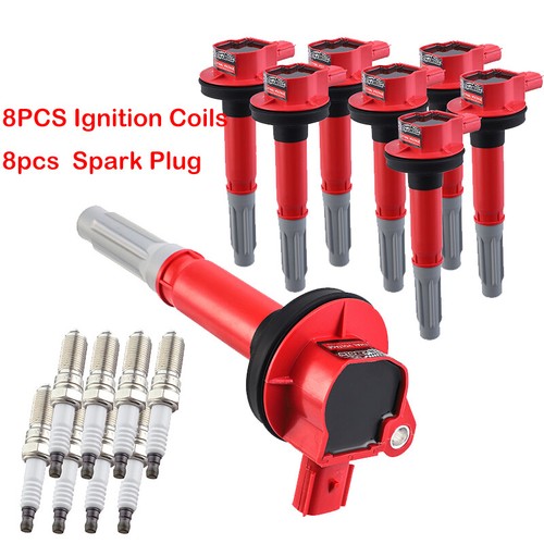 Set of 8 Ignition Coil W/ Spark Plug For Ford F150 5.0L UF622 SP548 DG542 C1802 - Picture 2 of 13