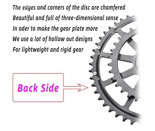 Road Bike Direct Installation Double Chainring Hollow 20/22S Crankset Sprocket - Picture 14 of 19