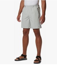 NEW Columbia Men's Backcast III Water Short, Cool Grey,6X / 8L Big, PFG,UPF50