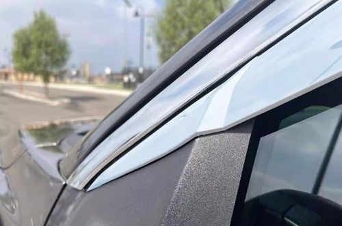 For 2015-2019 2020 Ford F150 4PCS Window Visor Sun Rain Guard Vent Shade Chrome - Picture 8 of 11