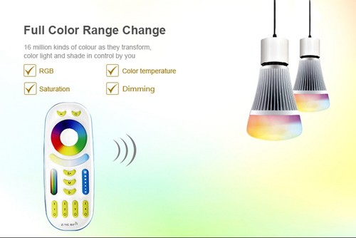 Milight Miboxer FUT092 2.4Ghz RF RGBWW RGB+CCT Remote Led Controller 4-Zone - Picture 5 of 7