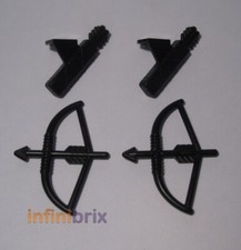 2x Lego Bows + Quivers Black Archer Lot for Hawkeye NEW
