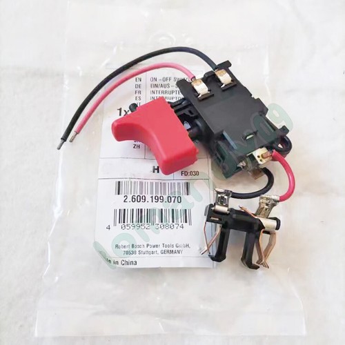 Interruptor de encendido y apagado 2609199070 para taladro inalámbrico Bosch GSR/14.4-2/12-2/12V/ 36 - Imagen 2 de 3