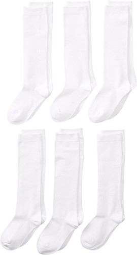 Jefferies Socks Big Girls' 179647 Seamless Cotton Knee High White Size 9-1 - Picture 2 of 2