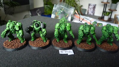 Warhammer 40k Space Marines Salamander Terminator Squad x5 #752