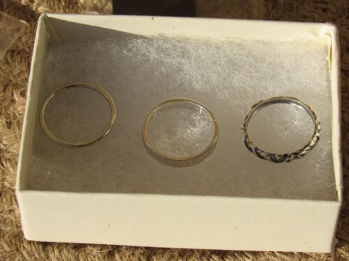 NEW SILPADA STERLING SILVER R3357 Carved Stacking 3 Rings .925 SIZE 7 NIB R33577 - Picture 13 of 17