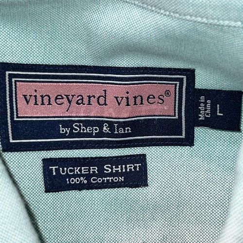 Vineyard Vines Tucker Button Down Shirt Men’s Large Long Sleeves Sea Foam Green - Picture 5 of 8
