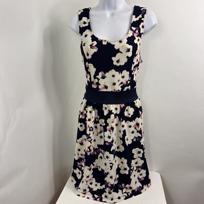 Trixxi Three Pink Hearts Dress Women's XL Sleeveless A-Line Scoop Neck Floral