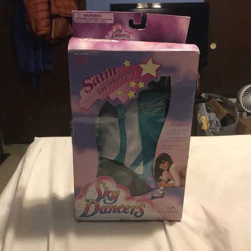 Sky Dancers Satin Toy Slippers 1995 Turquoise Happiness Express Abrams/Gentile