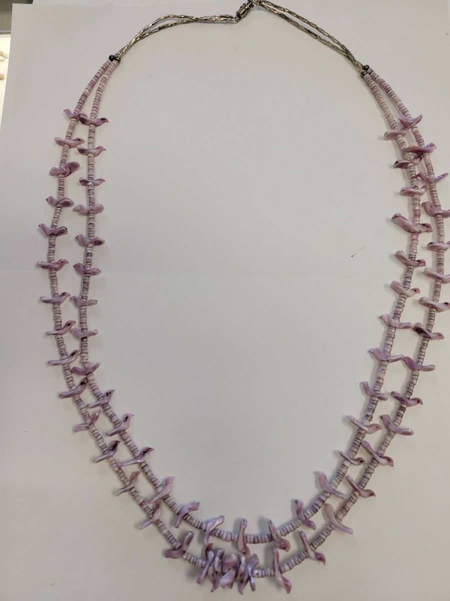 Fab Vintage Navajo Amethyst Sterling Silver Heishi Necklace Fab Vintage Navajo Amethyst Sterling Silver Heishi Necklace