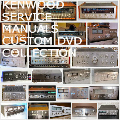 Kenwood Service Manuals Owners Schematics Mega Collection Audio Repair PDF DVD !