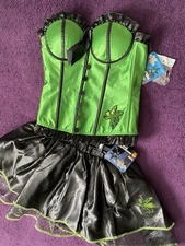 Wicked Witch of the West Womens Costume (Corset Top & Tutu Skirt) - small - NWT!