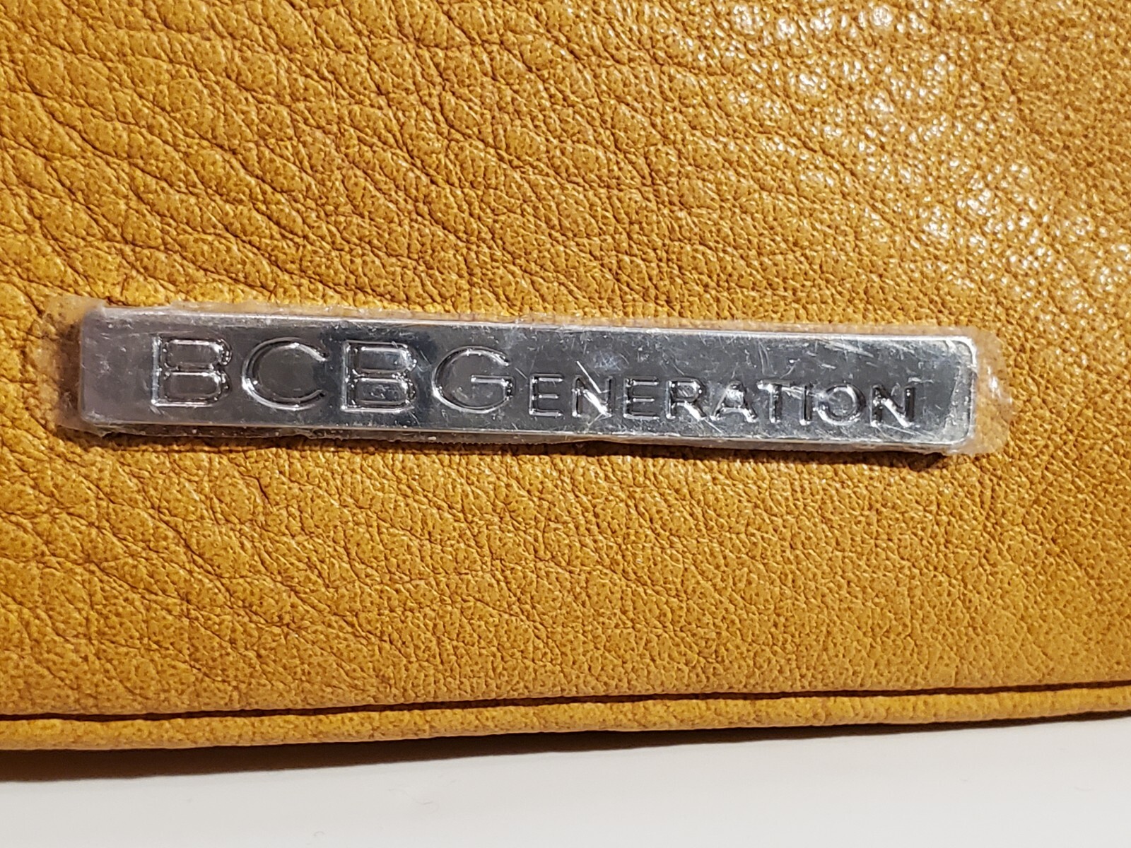 BCBGENERATION BCBG BCB GENERATION PURSE MUSTARD LEATHER CROSSBODY ...