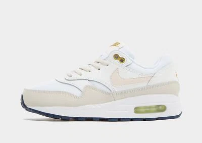 Original Nike Air Max 1 Junior® (GS UK Größe: 6 EUR 39) weiß/bronze