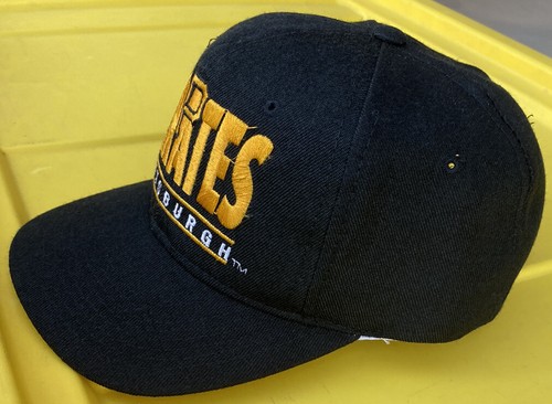 Vintage Pittsburgh Pirates Youngan Split Bar Plain Logo Snapback Hat Cap MLB - Picture 3 of 10