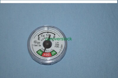 FORKLIFT SNAP IN ON PROPANE TANK SIGHT GAUGE DIAL FUEL LEVEL STEEL ALUMINUM LPG