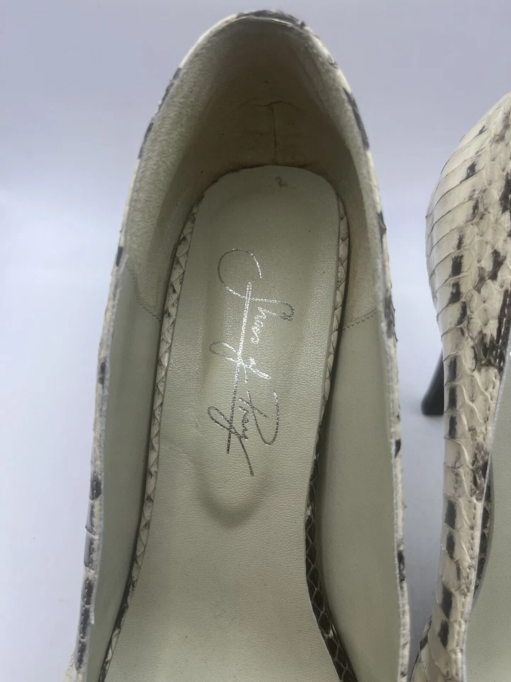 Zapatos de salón clásicos SHOES OF PREY para mujer Side 7 tacón alto plataforma punta abierta Foto 2 de 4