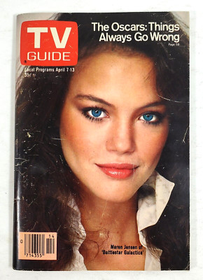 1979 TV Guide April 7-13 Maren Jensen Battlestar Galactica Nancy Lopez