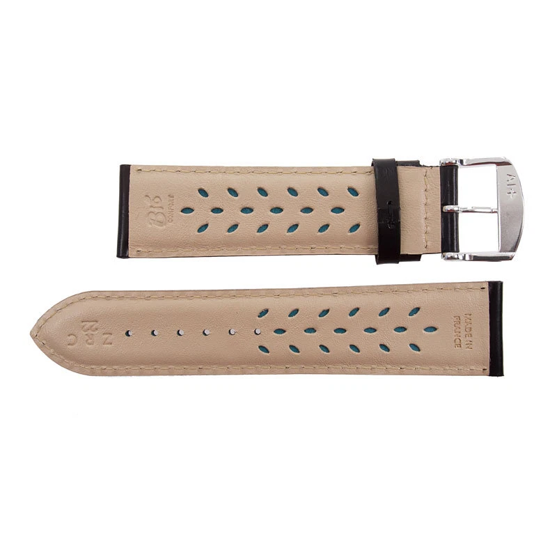 Correa de reloj Zuccolo Rochet francesa de cuero liso (acolchado medio) Foto 2 de 4