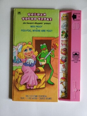 Golden Sound Story Book 1991 Miss Piggy Foo-Foo Where Are You? NO BATTERY-WORKS