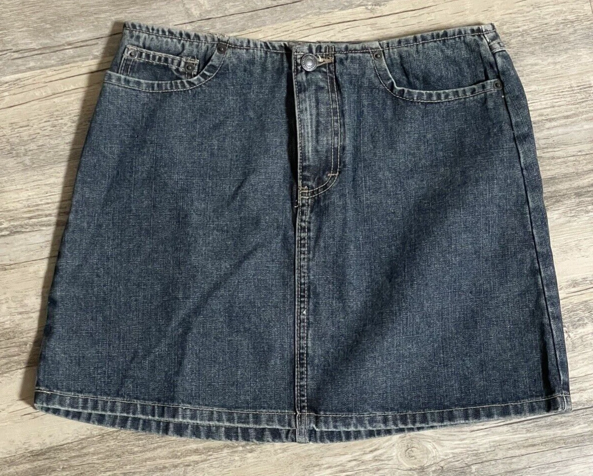 American Eagle Seconde main Jupe en jean - destroyed denim