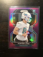 2021 Panini Prizm Rookie Purple Prizm /125 Hunter Long #414 Rookie RC Card PWE. rookie card picture