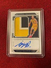 2019-20 Panini National Treasures Collegiate Ignas Brazdeikis RPA /99