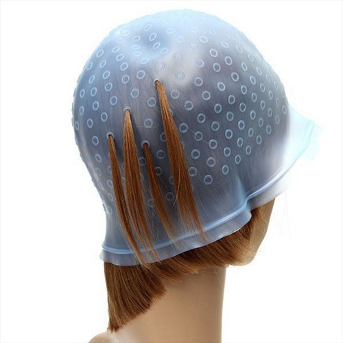 Hair Colouring Highlighting Dye Cap Frosting Tipping Reusable Silicone Salon cap - Picture 3 of 5
