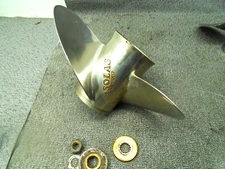 SOLAS STAINLESS STEEL PROPELLER E3-14 1/4-17LN Left Hand 14 1/4X17P 15 SPLINE