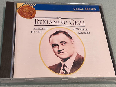 Beniamino Gigli - Donizetti - Puccini - Ponchielli - Gounod - CD Album  1990 BMG