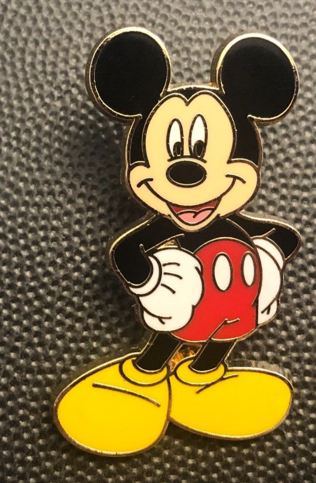 Disney pin 44593 Mickey Mouse classic pose white buttons shorts