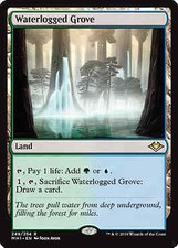 MTG Magic - Waterlogged Grove - Modern Horizons - Rare - NM