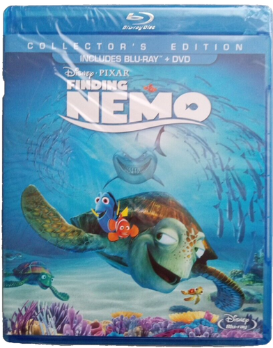 Finding Nemo, Blu Ray & DVD Disney Pixar Collector's Edition New, Factory Sealed