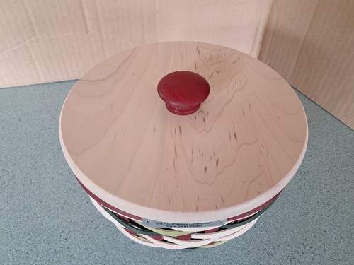 Longaberger 2017 Colección Navidad Remolino de Nieve Cesta, Tapa y Protector NUEVO - Imagen 2 de 9