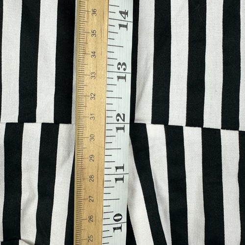 Lenni Jumpsuit Womens Small Black White Striped Wide Leg High Rise Pockets - Picture 12 of 12