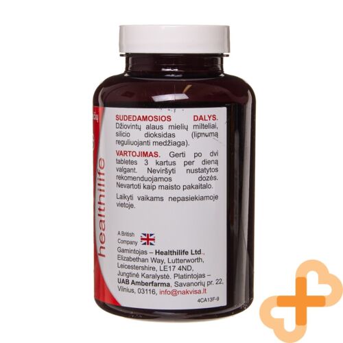 HEALTHILIFE Bierhefe 300mg 300 Tabletten Gehirn Und Nervös System Ergänzung - Bild 20 von 24