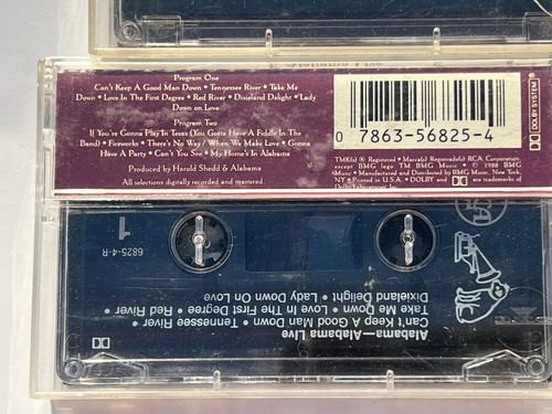 ALABAMA 4 CASSETTE TAPE LOT MOUNTAIN MUSIC, 40 HOUR WEEK, LIVE & IN PICTURES - Picture 7 of 12