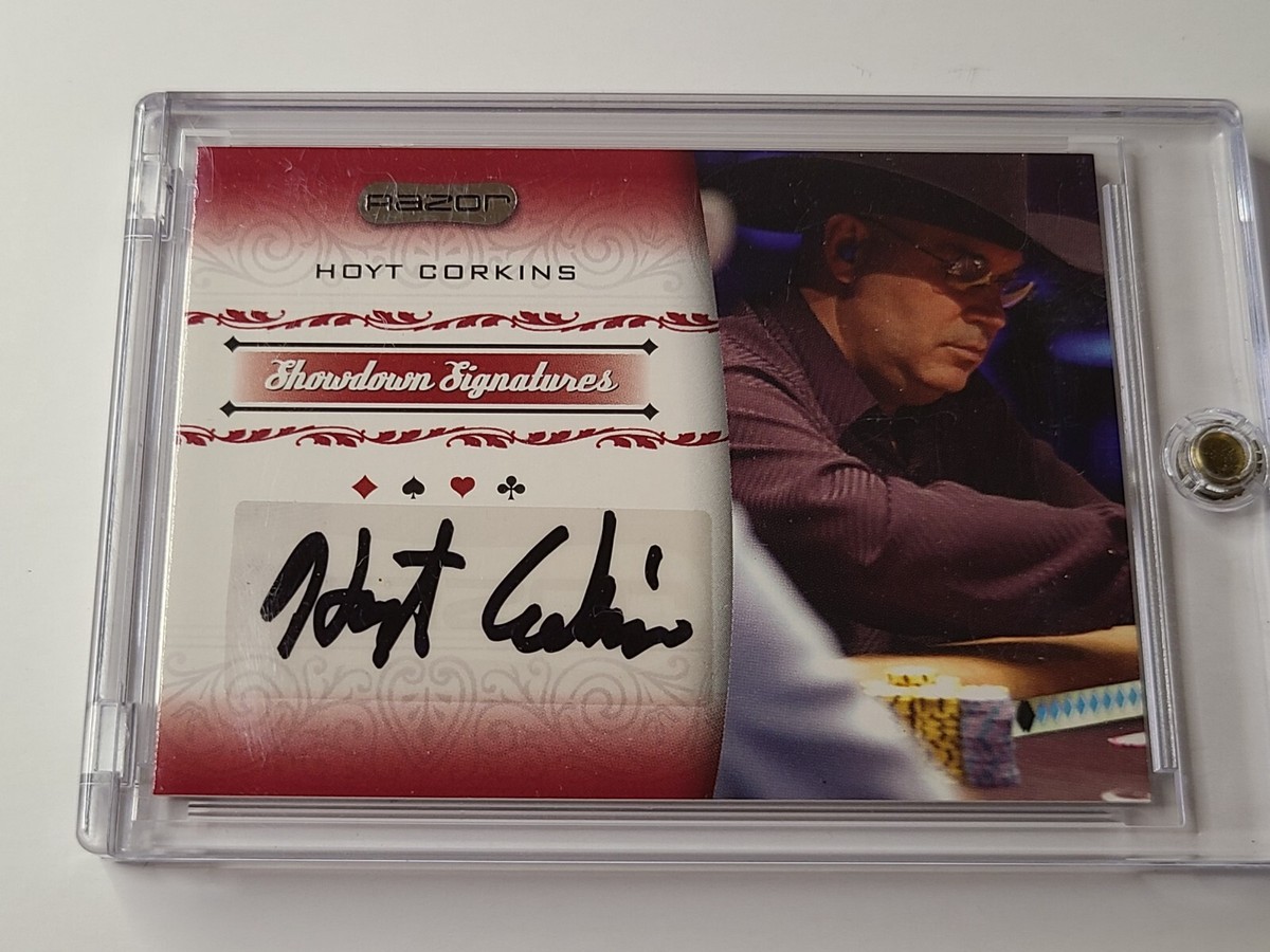 2007 Razor Poker Hoyt Corkins Showdown Signatures Auto #SS-6 | eBay